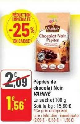 Pépites de chocolat Noir VAHINÉ