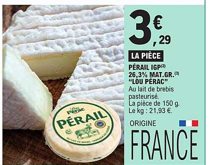 PÉRAIL IGP(2) 26,3% MAT.GR.(3) “LOU PERAC”