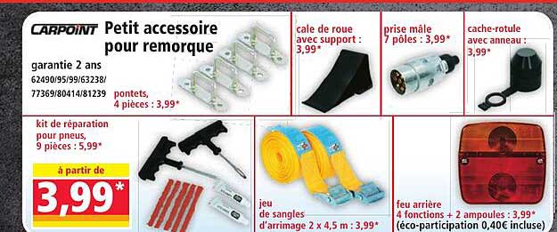 Petit accessoire pour remorque