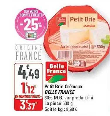 Petit Brie Crémeux BELLE FRANCE