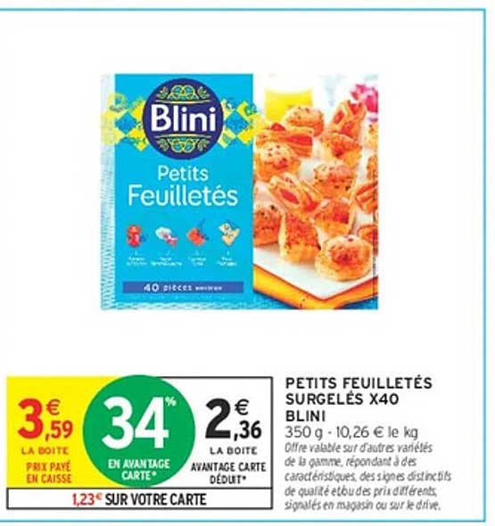 PETITS FEUILLETÉS SURGELÉS X40 BLINI