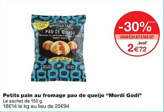Petits pain au fromage pao de queijo “Mordi Godi”