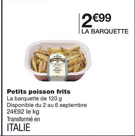 Petits poisson frits