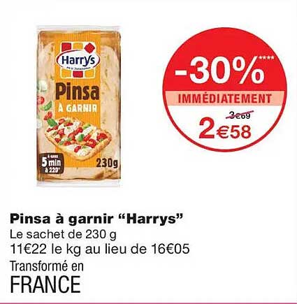 Pinsa à garnir “Harrys”