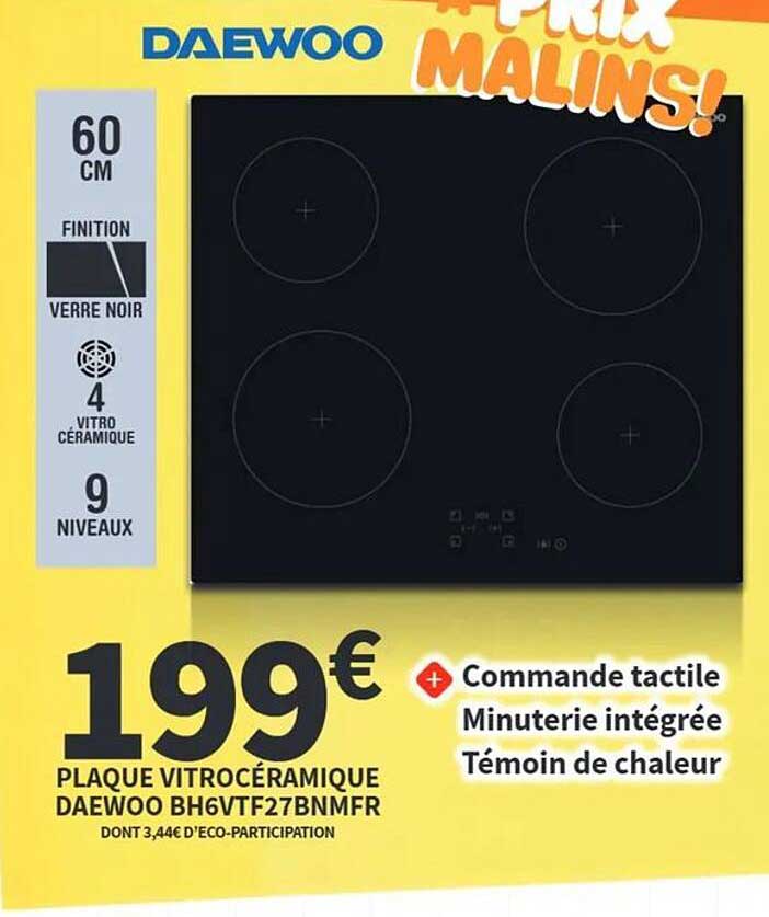PLAQUE VITROCÉRAMIQUE DAEWOO BH6VTF27BNMFR