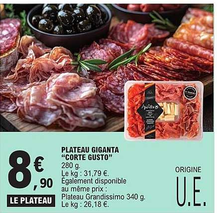 PLATEAU GIGANTA “CORTE GUSTO”