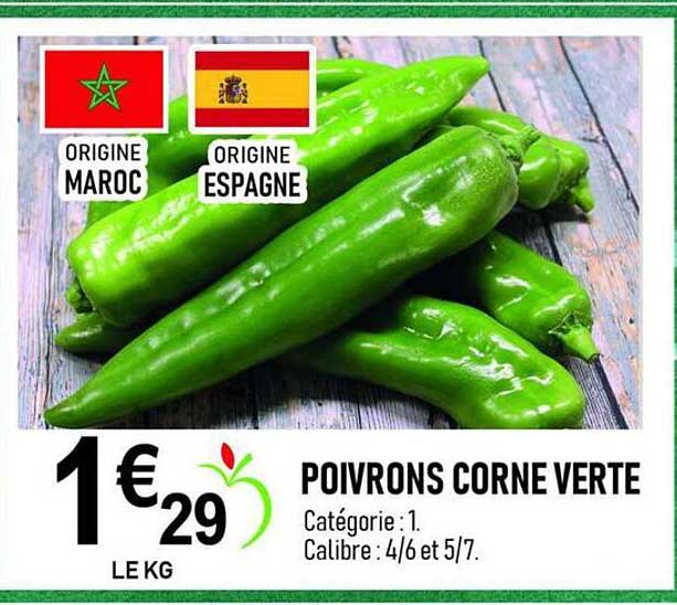 POIVRONS CORNE VERTE