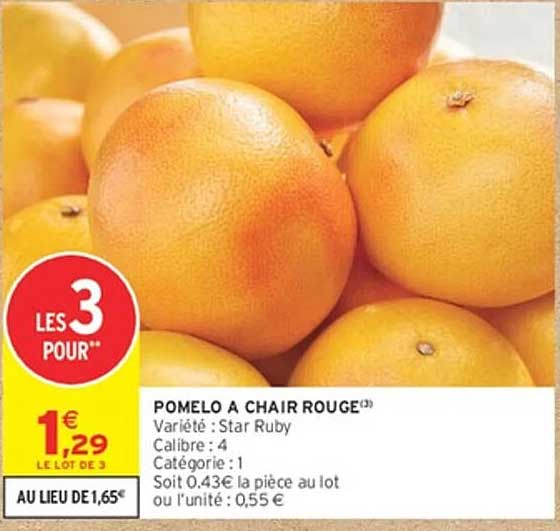 Pomelo à chair rouge