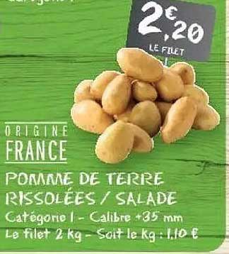POMME DE TERRE BROSSÉES / SALADE