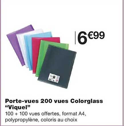 Porte-vues 200 vues Colorglass “Viguel”