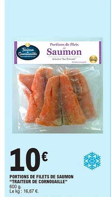 PORTIONS DE FILETS DE SAUMON “TRAITEUR DE CORNOUAILLE” 600 g