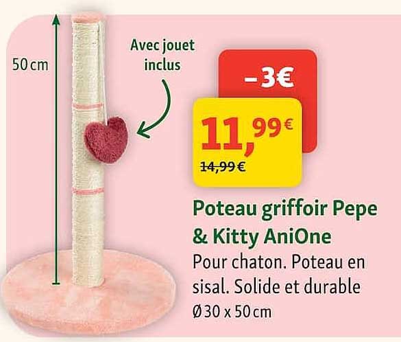 Poteau griffoir Pepe & Kitty AniOne