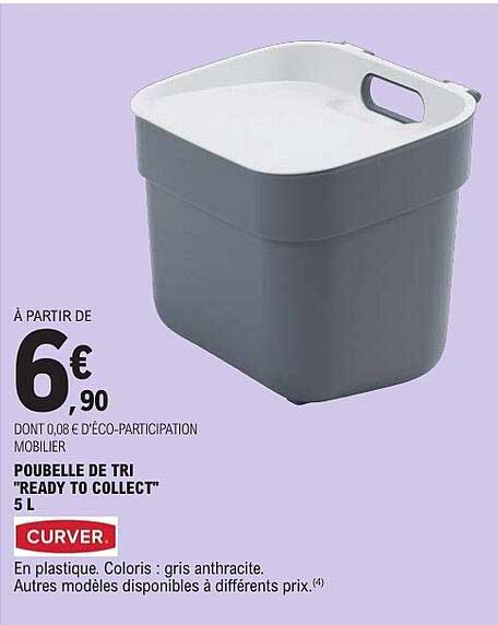 POUBELLE DE TRI "READY TO COLLECT" 5 L CURVER