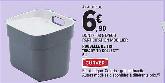 POUBELLE DE TRI "READY TO COLLECT" 5 L