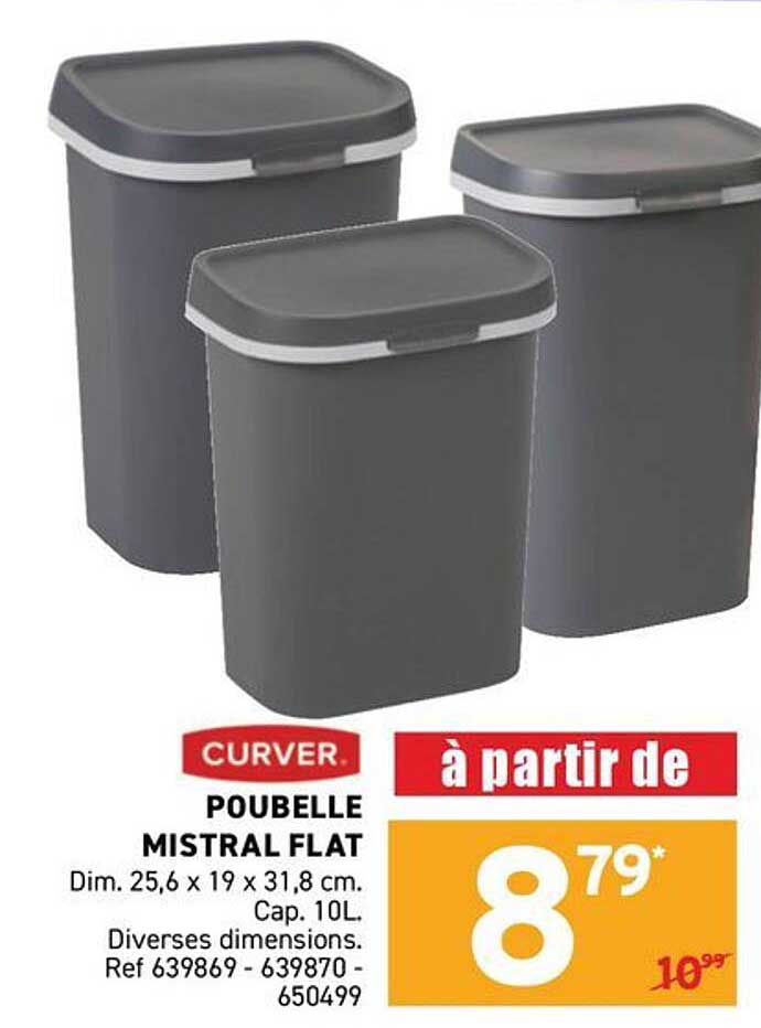 POUBELLE MISTRAL FLAT