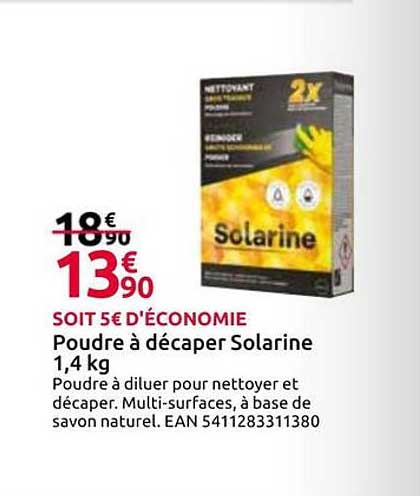 Poudre à décaper Solarine 1,4 kg