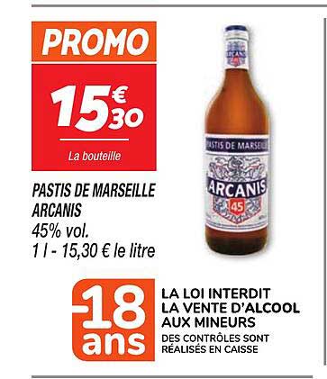PROMO 15€30 La bouteille
