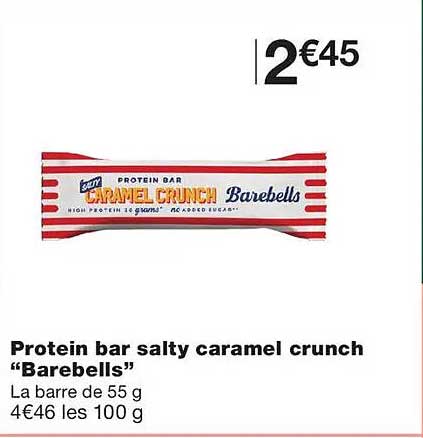 Protein bar salty caramel crunch “Barebells”