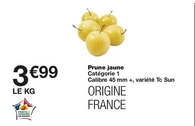 Prune jaune