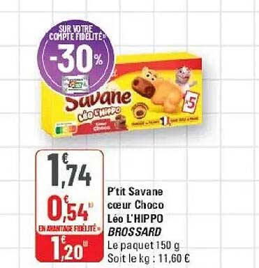 P'tit Savane coeur Choco Léo L'HIPPO BROSSARD