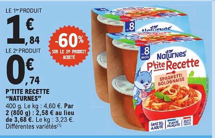 P'TITE RECETTE “NATURNES”