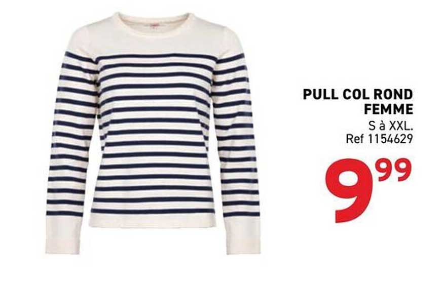 PULL COL ROND FEMME