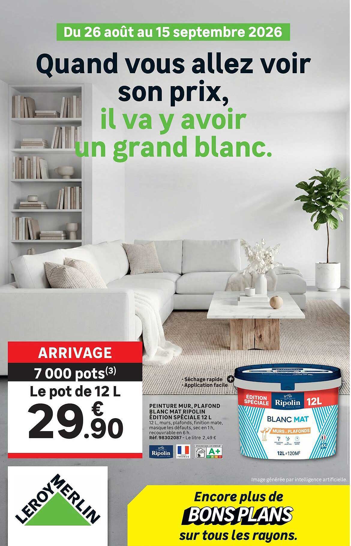 Quand vous allez voir son prix, il va y avoir un grand blanc.