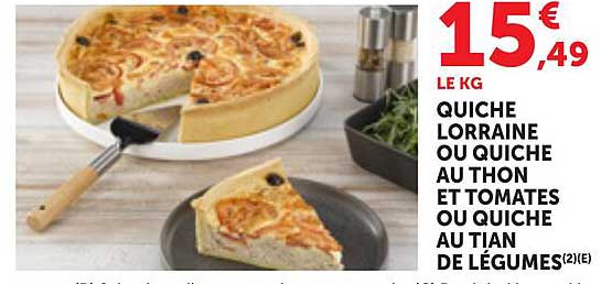 QUICHE LORRAINE OU QUICHE AU THON ET TOMATES OU QUICHE AU TIAN DE LÉGUMES