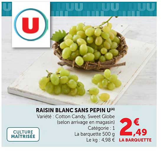RAISIN BLANC SANS PEPIN U(4)