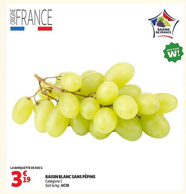 RAISIN BLANC SANS PÉPINS