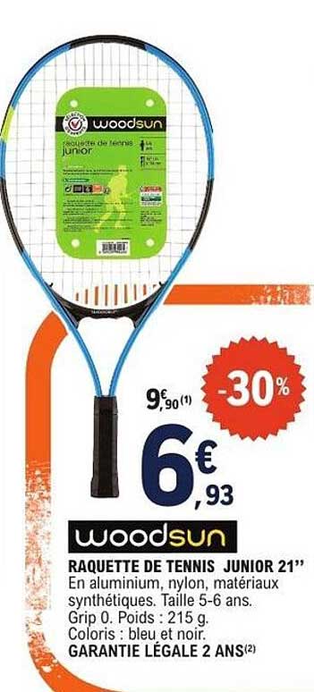 RAQUETTE DE TENNIS JUNIOR 21’’