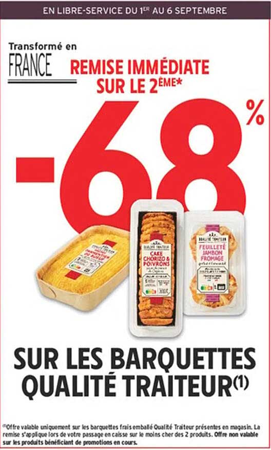 REMISE IMMÉDIATE SUR LE 2ÈME*
