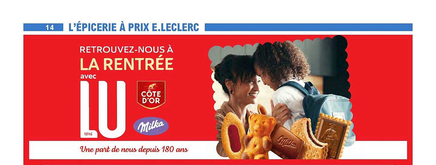 RETROUVEZ-NOUS À LA RENTRÉE avec LU CÔTE D’OR Milka