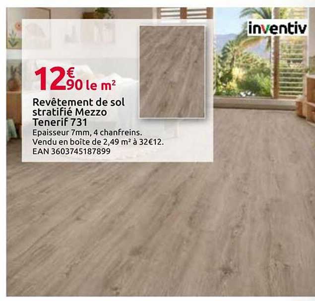 Revêtement de sol stratifié Mezzo Tenerif 731