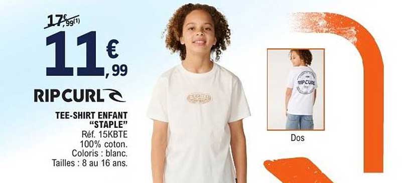 RIP CURL TEE-SHIRT ENFANT “STAPLE”