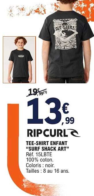 RIP CURL TEE-SHIRT ENFANT “SURF SHACK ART”