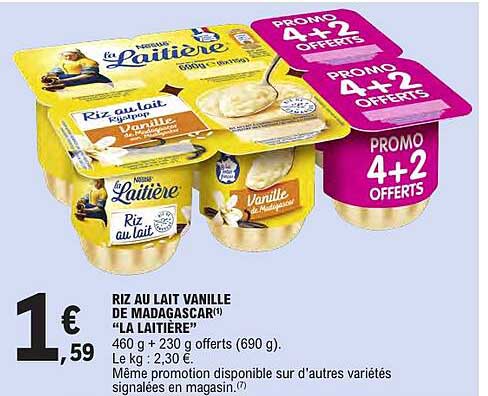 RIZ AU LAIT VANILLE DE MADAGASCAR «LA LAITIÈRE»
