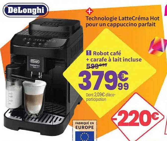Robot café + carafe à lait incluse