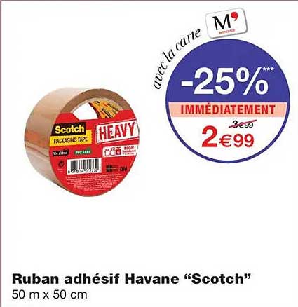 Ruban adhésif Havane “Scotch”