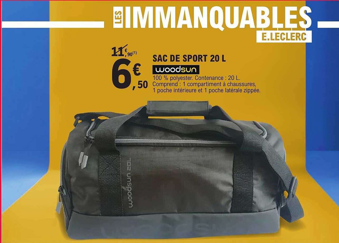 SAC DE SPORT 20 L WOODSUN