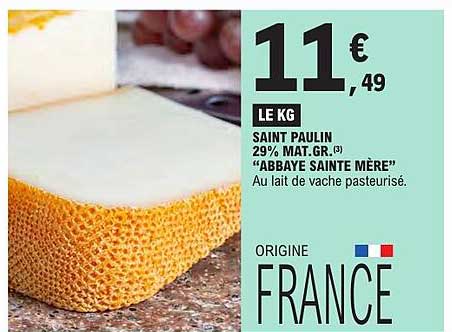 SAINT PAULIN 29% MAT.GR.(3) "ABBAYE SAINTE MERE"