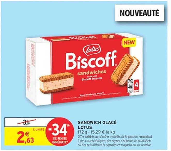 SANDWICH GLACÉ LOTUS
