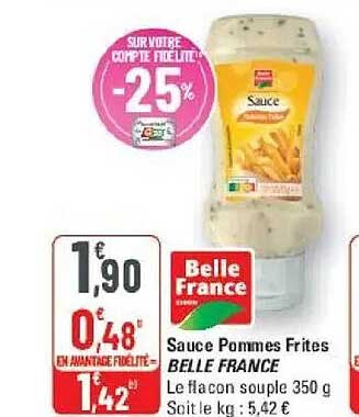 Sauce Pommes Frites BELLE FRANCE