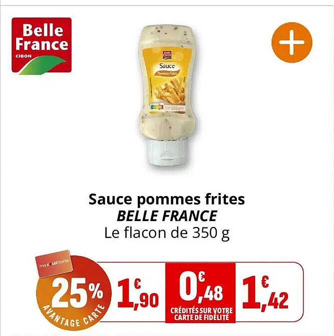 Sauce pommes frites BELLE FRANCE Le flacon de 350 g