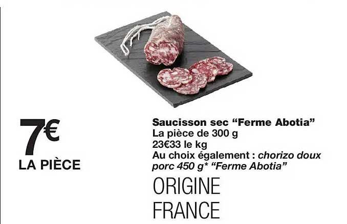 Saucisson sec “Ferme Abotia”