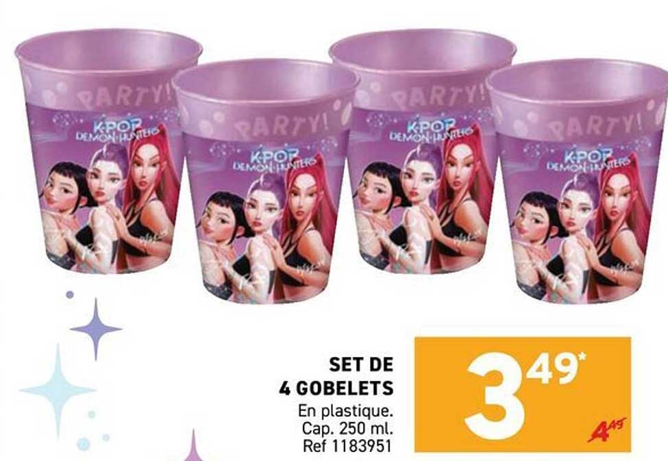 SET DE 4 GOBELETS