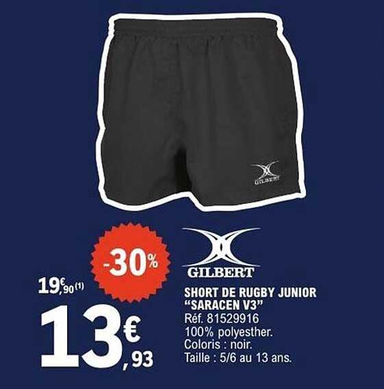 SHORT DE RUGBY JUNIOR “SARACEN V3”