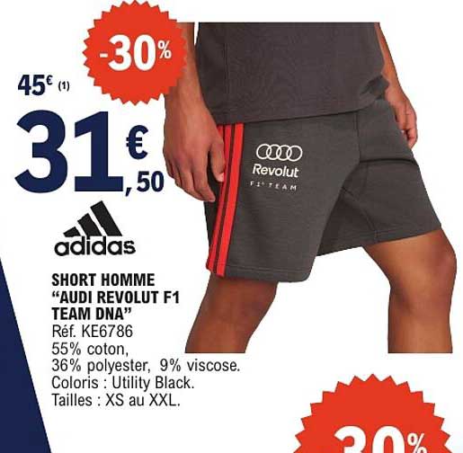 SHORT HOMME “AUDI REVOLT F1 TEAM DNA”