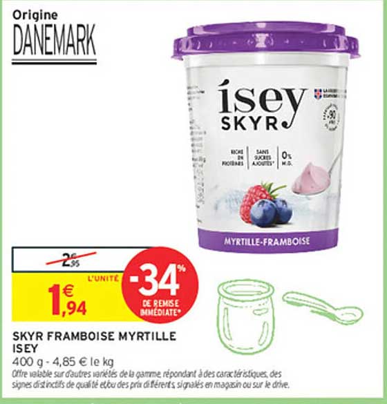 SKYR FRAMBOISE MYRTILLE ISEY