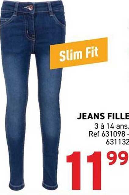 Slim Fit JEANS FILLE 3 à 14 ans. Ref 631098 - 631132